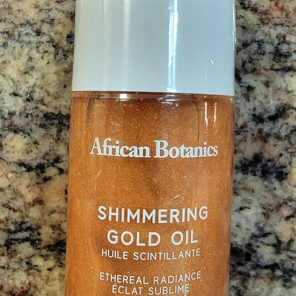 NEW African Botanics Shimmering Gold Oil Body Hair 2FL OZ LAST ONE - Picture 4 of 10